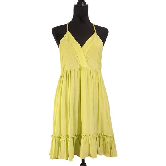 NEW IN Lattice Detail Green Sundress, Size Large - Picture 2 of 11